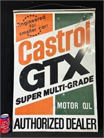 DST Castrol GTX Motor Oil Sign