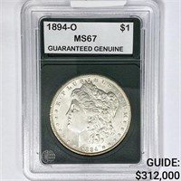 1894-O Morgan Silver Dollar GG MS67