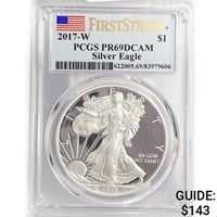 2017-W American Silver Eagle PCGS PRDCAM