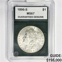 1896-S Morgan Silver Dollar GG MS67