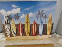 Nostalgia Metal Sign - Surfboards & Longboards