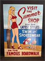 Visit the Summer Shop Sign