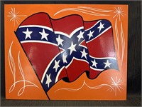 Flag painted sign, Indiana Beach Artist