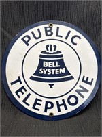 Porcelain Bell Telephone Sign