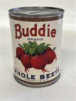 Tin Can Bank Repro Buddie Whole Beets Can