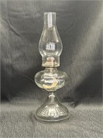 Vtg glass oil lamp, Queen Anne No 2