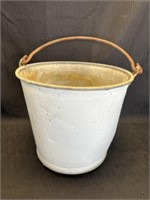 Galvanized metal bucket/painted,
