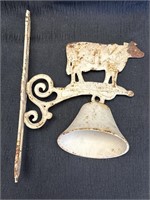Cast iron cow wall bell