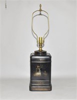TOLEWARE LAMP - In the form of a tin Chinese