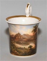 A CONTINENTAL CABINET CUP, beautifully painted