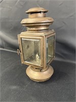 Antique brass carriage lantern