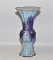 CHINESE FLAMBE VASE   Vase