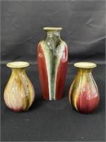 Ceramic Glazed Art Deco Vases