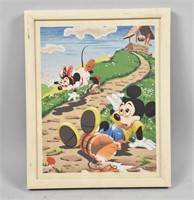 SILK SCREEN PRINT - Disney's Mickey and Minnie