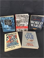 WWII books & Civil War