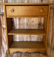 Small Wooden 1Drawer Book Shelf