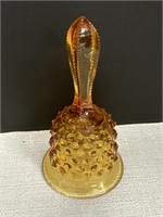 Fenton Colonial Amber Hobnail 6 inch Bell
