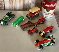 Lot of small metal and plastic cars