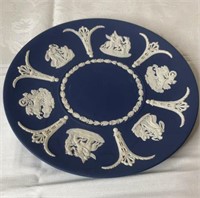 Vintage Wedgwood Jasperware Sprigged Plate,