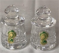 Waterford Crystal Small Condiment Lidded Jars