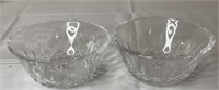 Pair of Waterford Crystal Glass Bowls