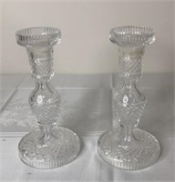 Pair of Waterford Crystal Candlesticks