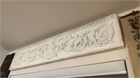 Plaster  Wall Plaque w/ Urn and Floral Design