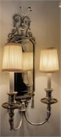Antique Mirrored Two Wall Light  26”
