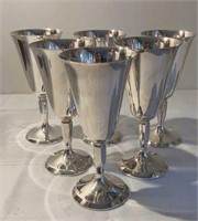 Plator Silver Plated Water Goblets Model 804