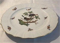 Hand Painted Herend Rothschild Bird Dinner Plate