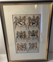 Framed Coat of Arms Print 22.5” x 16”