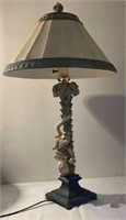 Monkey/ Palm Tree Accent Table Lamp