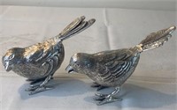 Vintage LACQUERED E.P.N.S. Pair of Silver Metal