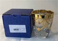 The Allegro Double Old-Fashioned Glass 24k Etched