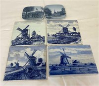 Delft Holland Wall Tiles & Denmark Miniature