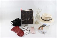 Note Book, Hat, Scarf, Jewelry, Gloves