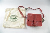 Roots Bonded Red Leather Shoulder Bag w Tags