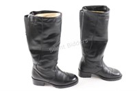 NEW - 7 1/2 Black Leather College Winter Boots