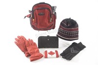 Ricardo Travel Shoulder Bag, LUG Wallet, Gloves,