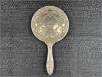 Vintage Silver Plated Vanity Mirror