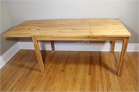 Drop Leaf Pine Wood Craft / Dining Table