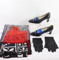 Bally Ladies Shoes, Silk Scarf's & Leather Gloves