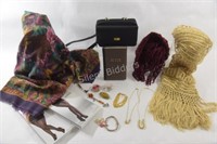 Scarf's, Costume Jewelry, Purse, Nylons, Journal