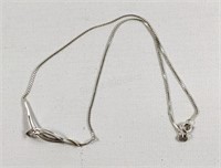 Sterling Silver Abstract Necklace