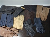 Lot of 10 Pairs of Ladies Gloves