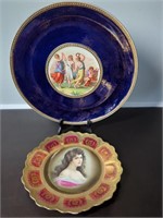 Vintage Empire Works &  Royal Vienna Plates