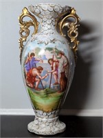 Large Porcelain Urn/Vase - 13.5" Tall