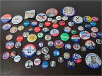 Large Collection of Campaign Buttons