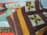 Pair of Antique Hand-Sewn Quilts