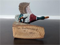Jim Blankenship Vintage Wooden Duck Carving